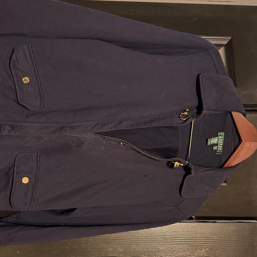 Ralph Lauren Women’s Dark Blue Jacket with Gold Details